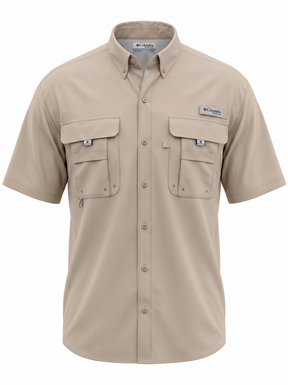 Columbia PFG Men’s Short Sleeve Fishing Shirt - Tan